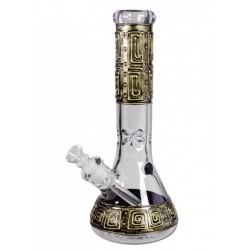 Hand Painted Glass Bong Ice Steam Punk 1